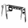 Silver and black tubular rear bumper bracket with multiple mounting holes for Polaris RZR 570.