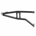 Black metal front lower right A-arm suspension component with tubular frame design and reinforced center support for Polaris