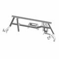 Black metal Dash bar frame with angular support arms and mounting brackets designed for Polaris RZR side-by-side vehicles.