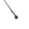 A close-up of the Asm-Linkage.Shifter 256 by Polaris, showing a metal rod with a hex nut and circular eyelet at one end, genuine OEM part, isolated on a white background.