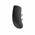 Matte smoke gray titanium front motorcycle fender with smooth, curved design and mounting brackets.