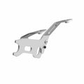Black metal right-hand bracket mount with multiple bolt holes and angular design.