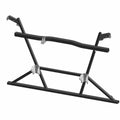 Black metal support frame with angled braces and mounting brackets for Polaris dump/cargo box.