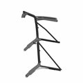 Black metal roll-over protective structure with angular support bars for Polaris UTVs.