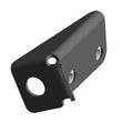 Matte black right-side bumper bracket with three mounting holes for Polaris Ranger XD 1500 models.