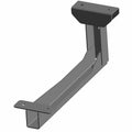 Matte black metal bracket with angled support arms and mounting holes for offroad vehicle attachment.