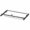 Black metal cab frame center with rectangular shape and mounting brackets for Polaris UTV.