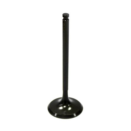 The Yamaha 450 Intake Valve by Bronco, featuring a flat, rounded base and long stem, stands upright against a white background—engineered to boost ATV engine performance.