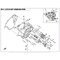LEFT CRANKCASE COVER ASSY. - 2022 CFMOTO CFORCE 400