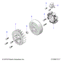 ENGINE: STATOR AND FLYWHEEL - 2021 POLARIS OUTLAW 70