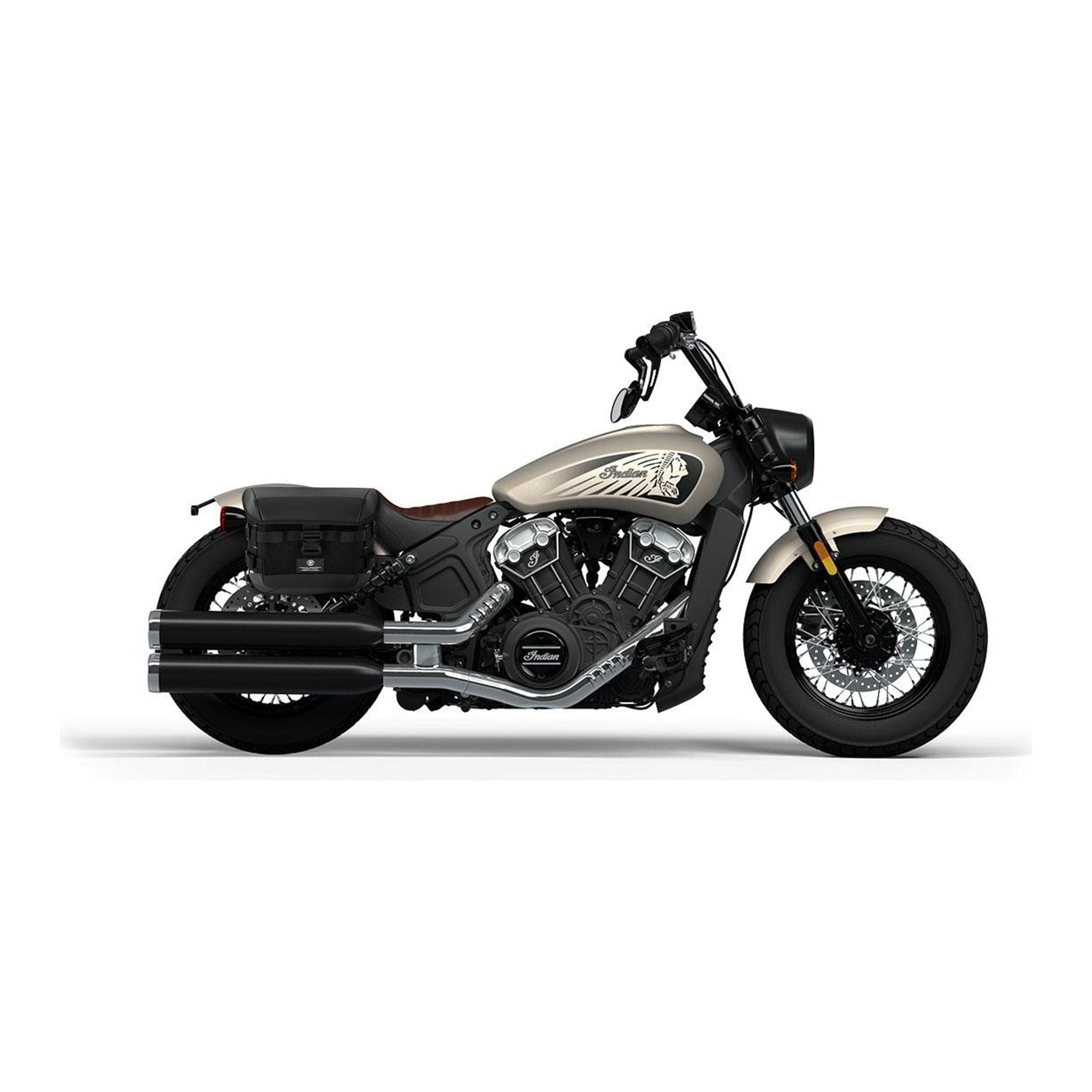 10L - Incognito Quick-Mount Small Indian Scout Bobber Twenty Solo Saddlebag (Right Only) by Viking Bags 30860 Saddlebag