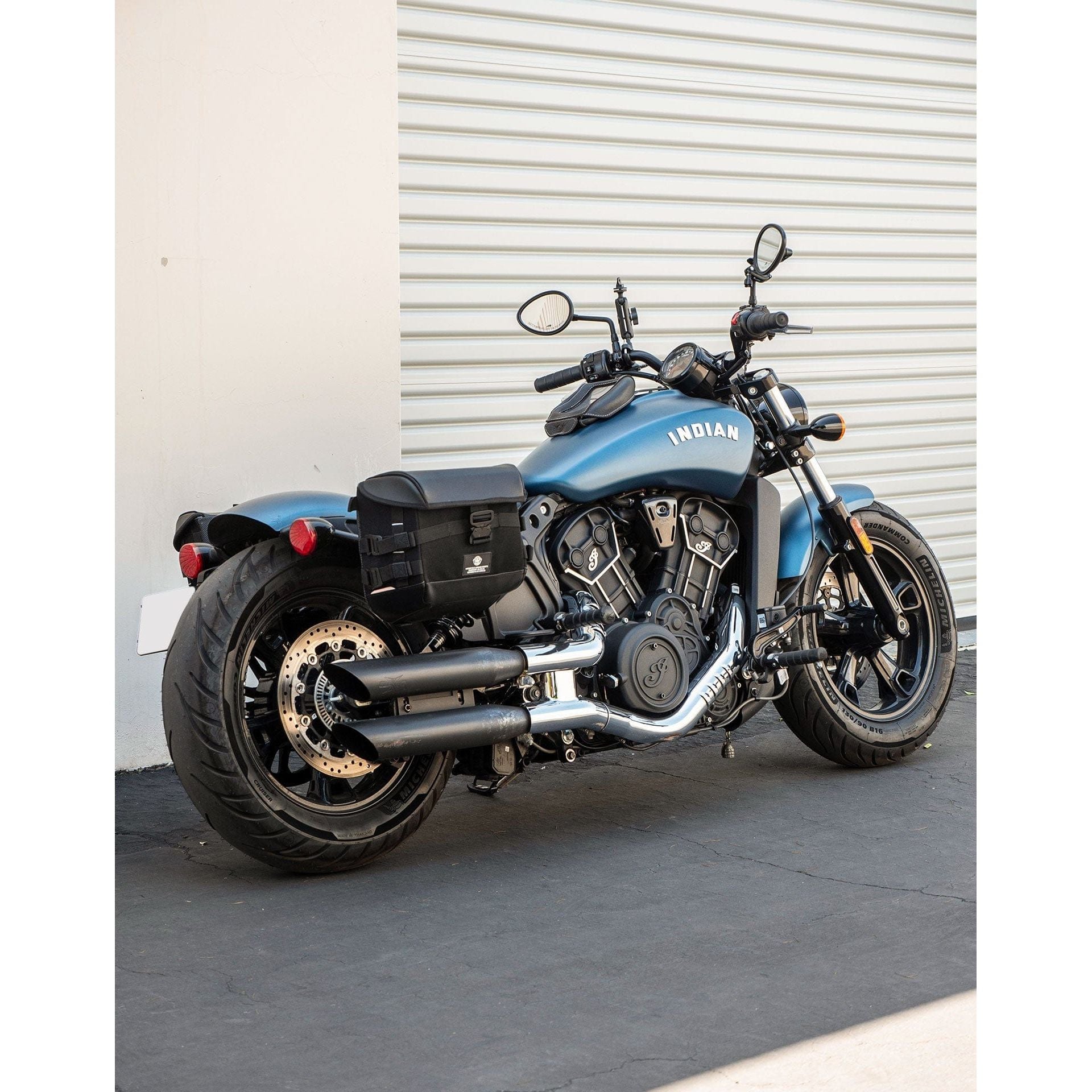 10L - Incognito Quick-Mount Small Indian Scout Bobber Twenty Solo Saddlebag (Right Only) by Viking Bags 30860 Saddlebag