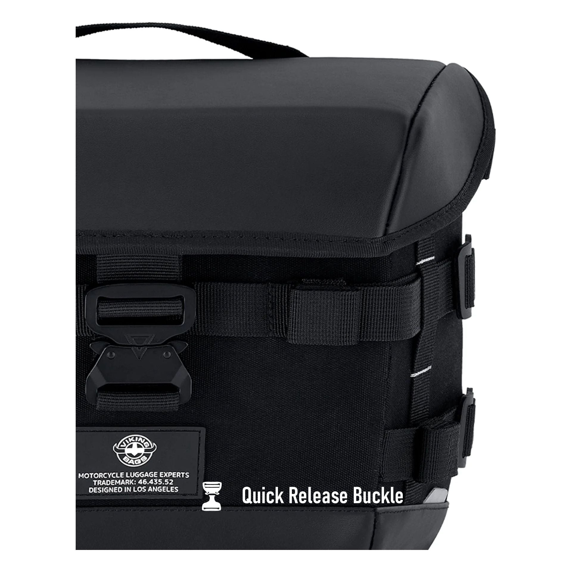 10L - Incognito Quick-Mount Small Indian Scout Bobber Twenty Solo Saddlebag (Right Only) by Viking Bags 30860 Saddlebag