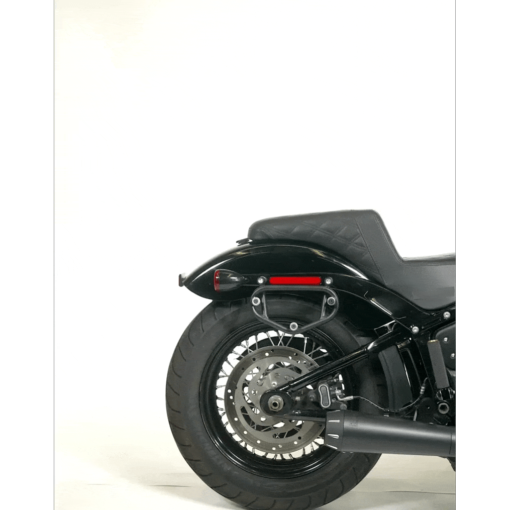 10L - Outlaw Quick-Mount Small Indian Chief (2022+) Hard Solo Saddlebag (Left Only) by Viking Bags 31120 Saddlebag