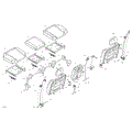 BODY - SEAT - REAR SECTION - 2024 CAN AM DEFENDER MAX HD10 LONE STAR EDITION - NIGHT BLACK - 67" WIDTH