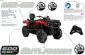 BODY - FEATURE DECALS - 2025 CAN AM OUTLANDER MAX 500 4X4 DPS - LEGION RED