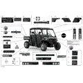 BODY - DECALS - LONE STAR EDITION - 2021 CAN AM DEFENDER MAX HD10 DPS / XT / LONE STAR