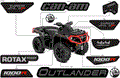 BODY - FEATURE DECALS - 2018 CAN AM OUTLANDER 4X4 XT P 1000R - TIMELESS BLACK METALLIC