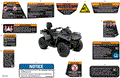 BODY - WARNING DECALS - 2023 CAN AM OUTLANDER MAX 570 EFI