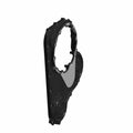 Black molded motorcycle primary cover with curved, contoured design and mounting holes.