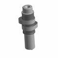 Gray metal intake camshaft with multiple lobes and cylindrical sections for motorcycle engine use.