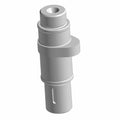 Silver-gray metal exhaust camshaft with cylindrical body and flange for motorcycle engine installation.