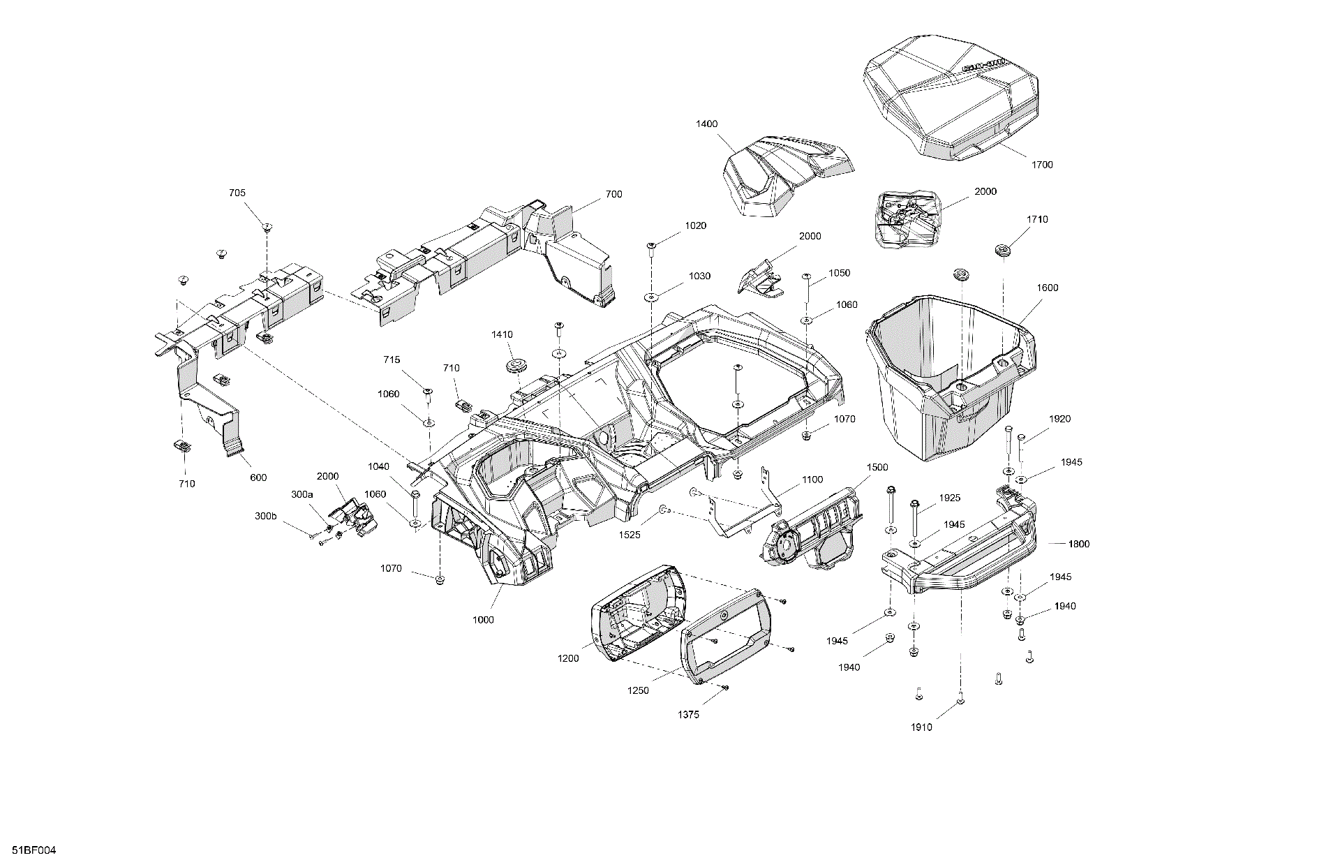 An Image of a Genuine Can-Am Parts Schematic Diagram showing the schematic - CAB INTERIOR - DASHBOARD