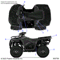 BODY: DECALS STANDARD - 2024 POLARIS SPORTSMAN 450 HO 50S