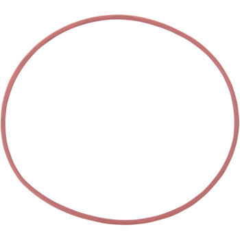 A set of five pink Oil Filter O-Rings by Parts Unlimited, compatible with Bombardier 4 TEC 4-stroke engines, is displayed flat and circular on a plain white background.