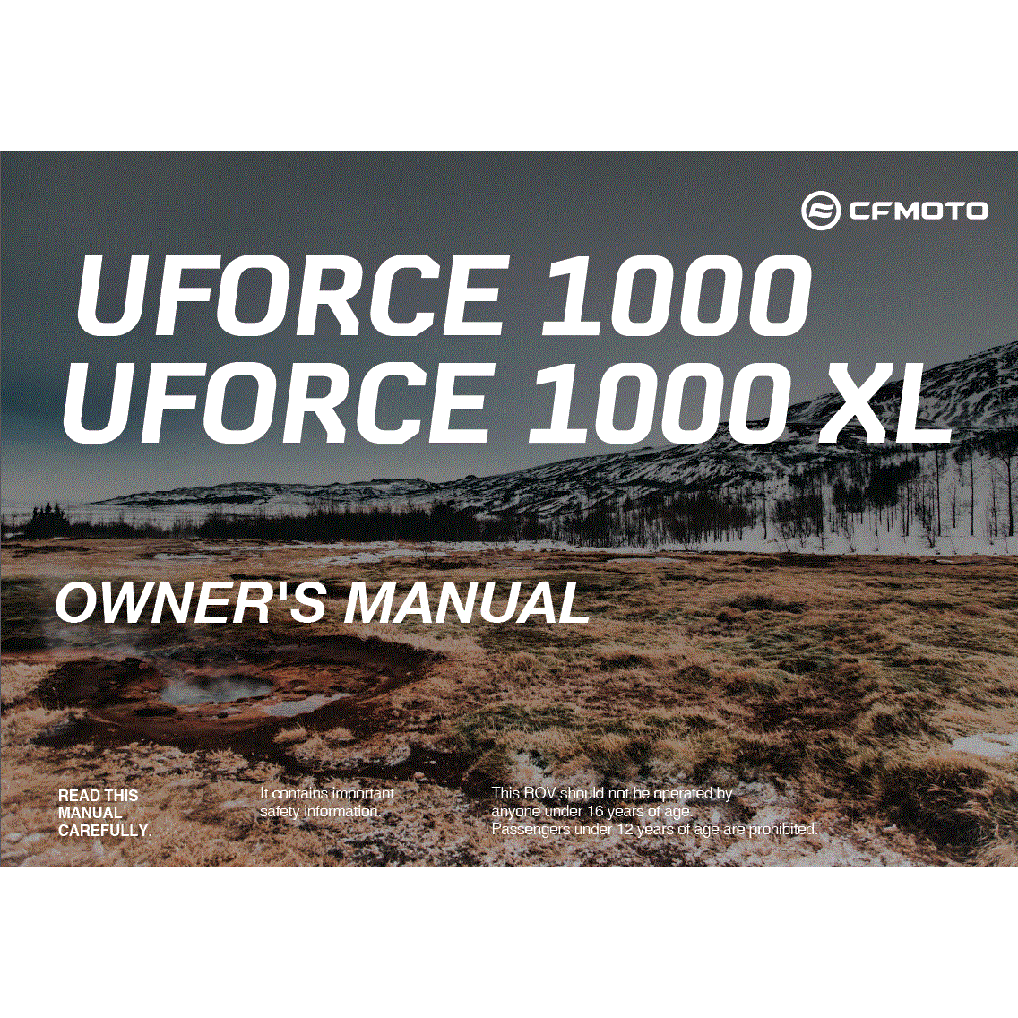 An Image of a Genuine CFMOTO Parts Schematic Diagram showing the schematic - OWNER'S MANUAL - 2023 CFMOTO UFORCE 1000