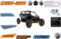 BODY - DECALS - 2026 CAN AM MAVERICK TURBO RS - SCANDI BLUE - 72" WIDTH