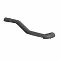Matte black curved metal exhaust shield with smooth finish and subtle mounting points.