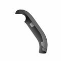 Matte black curved exhaust shield with mounting tabs for rear cylinder protection.
