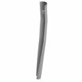 Chrome curved exhaust shield for rear lower cylinder with smooth polished finish.