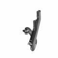 3D rendering of the Exhaust Headpipe, Rear [California] by Polaris—features cylindrical tubes, a curved central section, and rounded mounting base in metallic gray on white background; perfect for OEM Victory Polaris parts.