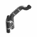 A 3D rendered image of a chrome Exhaust Headpipe, Rear by Polaris for Indian motorcycles, featuring multiple clamps and connectors—an essential OEM Indian Polaris exhaust component.