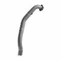 A black exhaust headpipe with a smooth, curved design and mounting features, reminiscent of genuine Polaris parts. Specifically crafted as the front headpipe for efficient performance on your Polaris vehicle.
