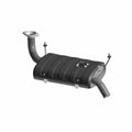 Black metal Silencer Ranger HVAC with curved inlet and outlet pipes, mounting brackets, and heat shield panels.