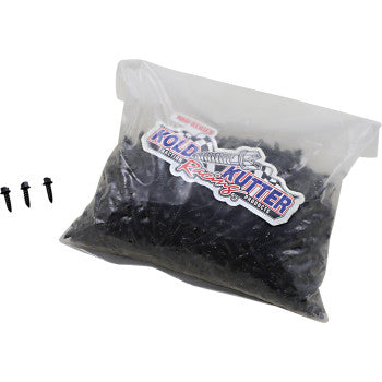 Kold Kutter AMA Traction Screws #10 16 x 5/81,000 Pack comes in a clear plastic bag with label; four loose screws are shown beside the pack—perfect for those seeking AMA Race screws.
