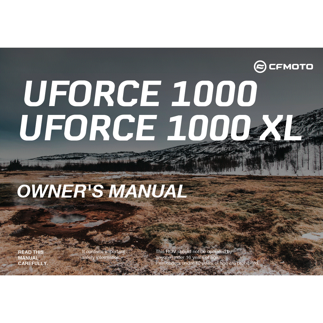 An Image of a Genuine CFMOTO Parts Schematic Diagram showing the schematic - OWNER'S MANUAL - 2023 CFMOTO UFORCE 1000 XL