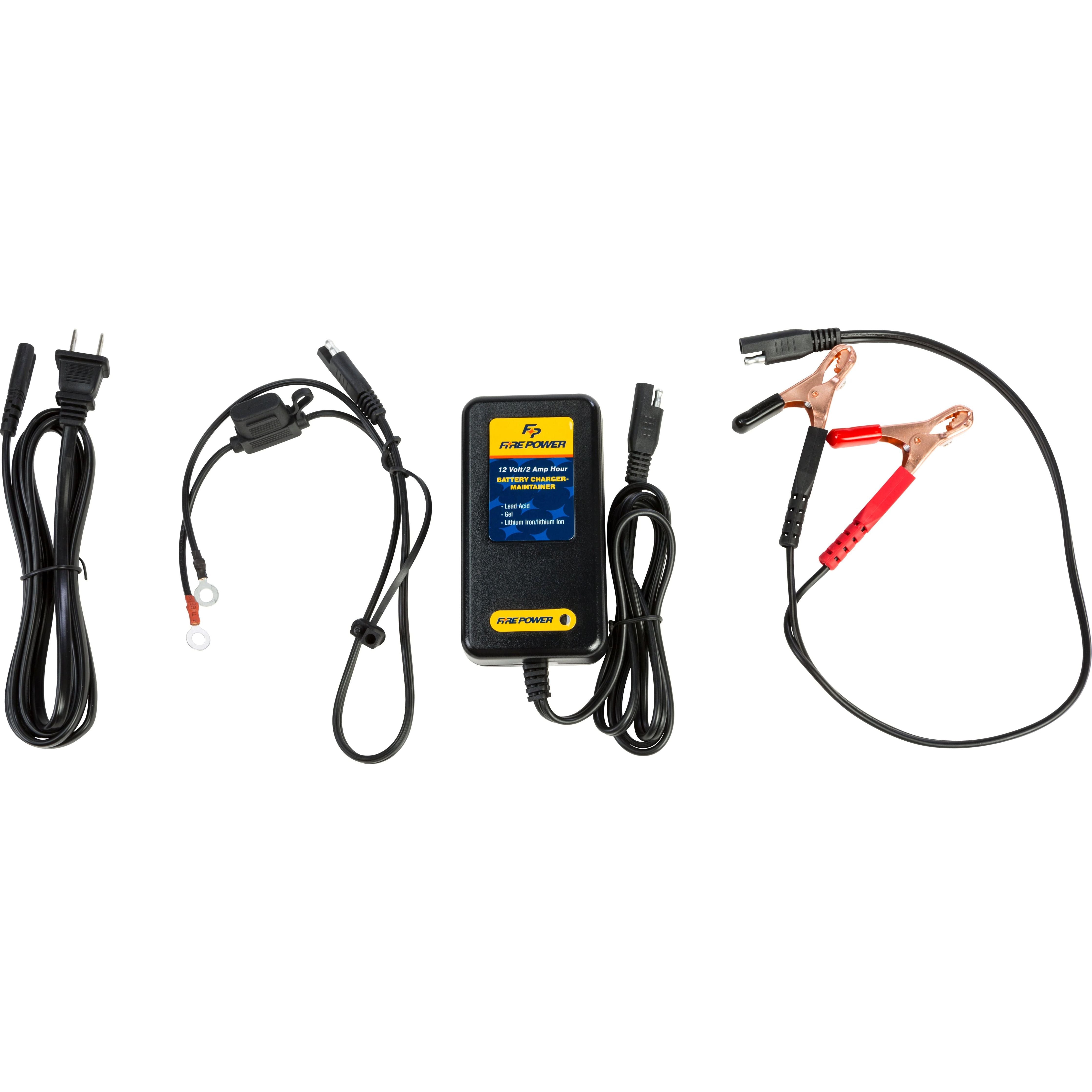 12V / 2 Amp Battery Charger by Fire Power HBC-LF0201 Battery Charger
