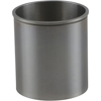 Smooth cylindrical metal sleeve in gunmetal gray with a slightly thicker top edge rim.