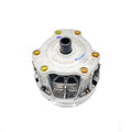 Silver metallic basic drive clutch bearing with circular housing and central black shaft.