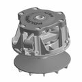 Silver metal Polaris Basic Drive Clutch Bearing with a circular top and vented base.