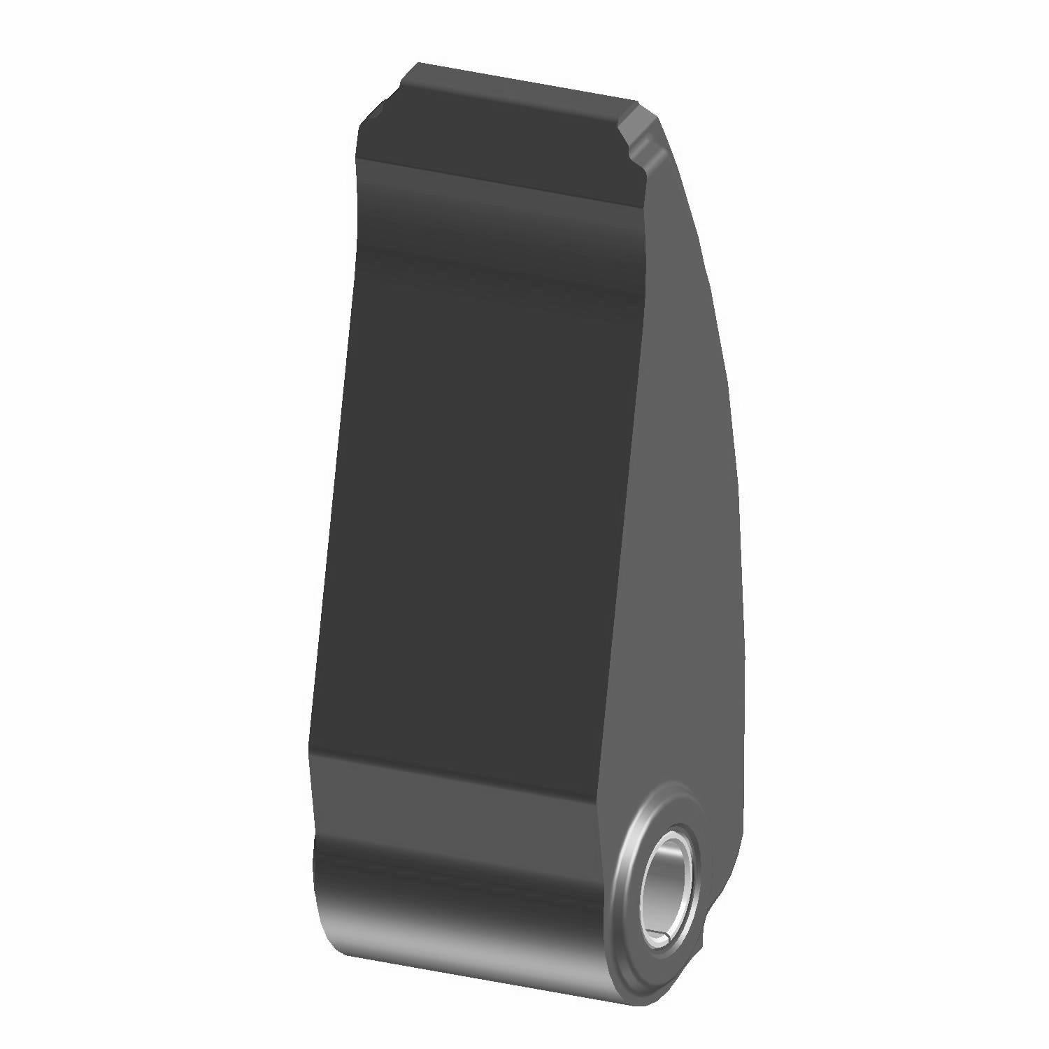 Black metal shift weight component with cylindrical bushing on bottom end.