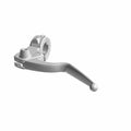 3D render of a metallic lever with rounded handle and circular mounting bracket, inspired by the Clutch Lever Bracket Indian Black by Polaris—perfect for Indian motorcycle and OEM parts enthusiasts.