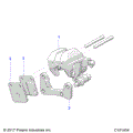 BRAKES: CALIPER FRONT - 2021 POLARIS ACE 150 EFI