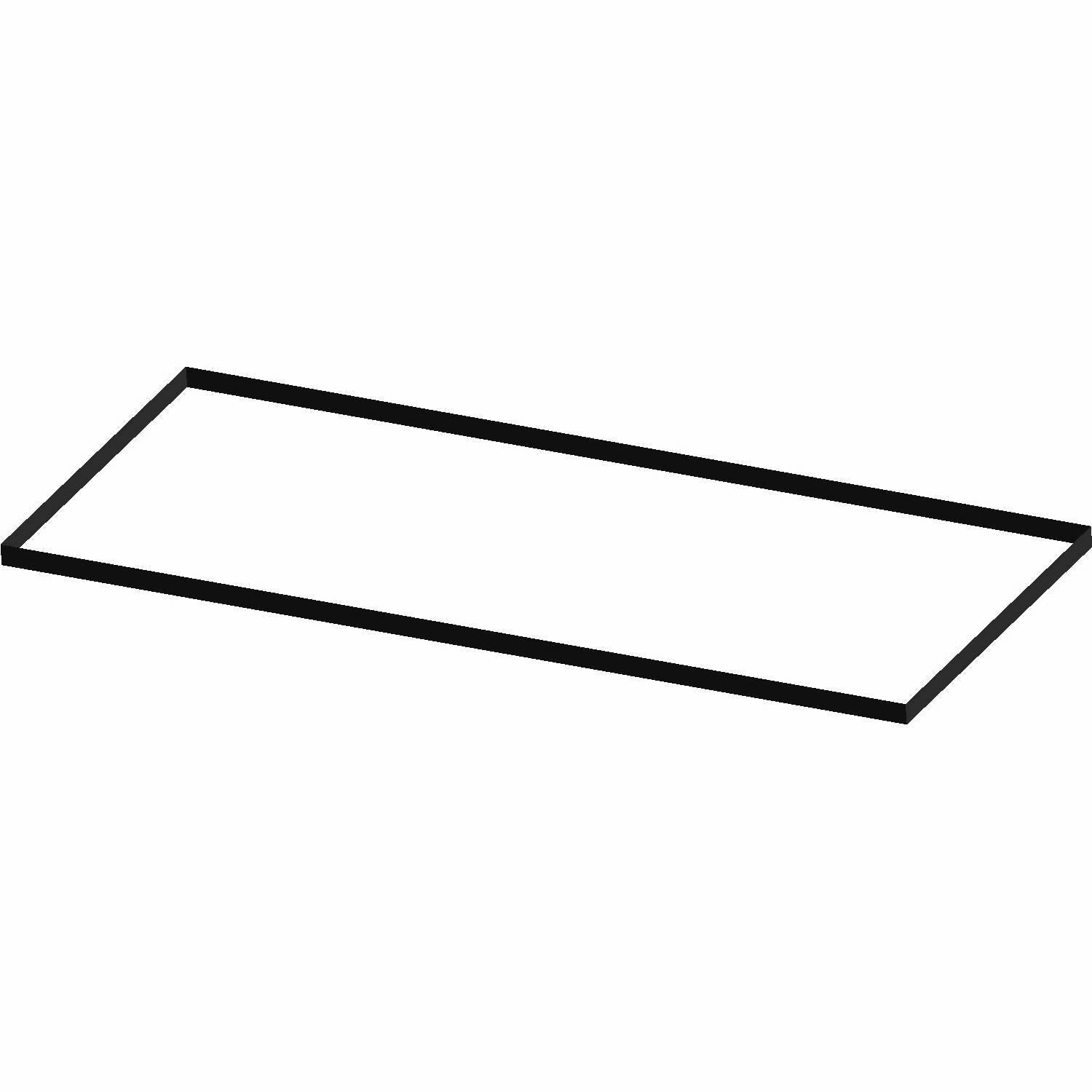Black rectangular clutch drive belt with smooth surface for Polaris UTV.
