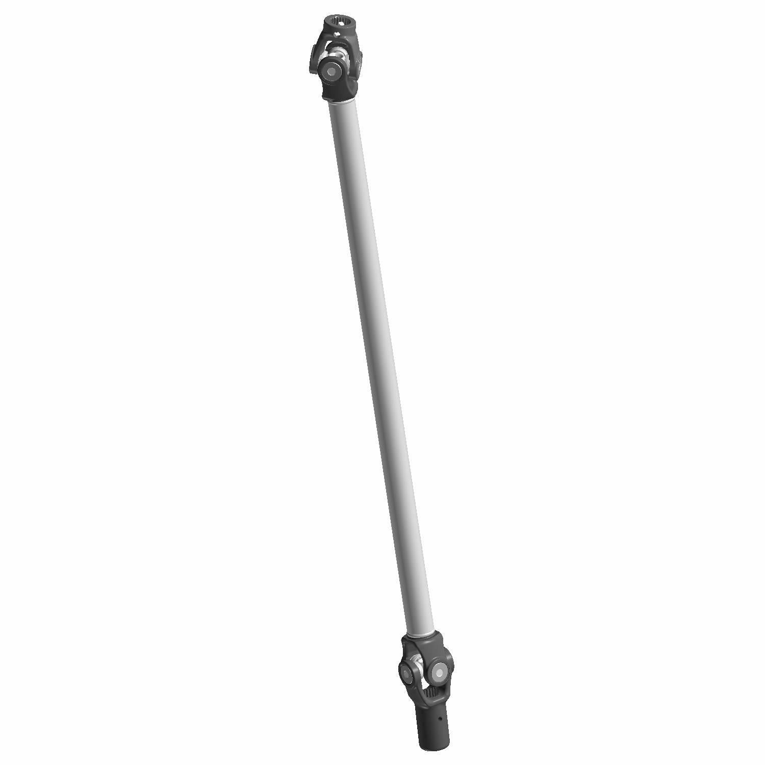 Gray metal front prop drive shaft with black universal joints on both ends for UTVs.