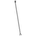 Long cylindrical metal drive shaft with a yoke at each end for offroad vehicle use.